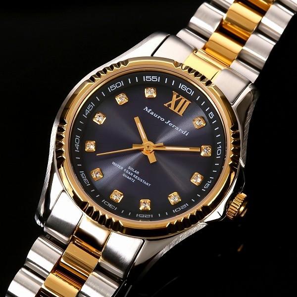 マウロジェラルディMAURO JERARDI MJ038-2 ソーラーシリーズ レディース 腕時計