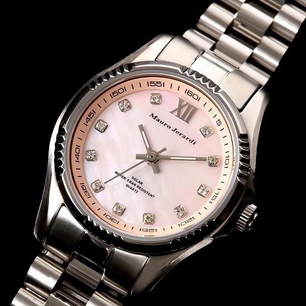 マウロジェラルディMAURO JERARDI MJ038-3 ソーラーシリーズ レディース 腕時計