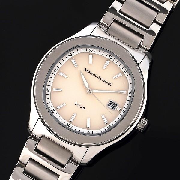 マウロジェラルディMAURO JERARDI MJ053-3 3針ソーラーモデル メンズ 腕時計