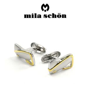 mila schon ミラショーン カフス 専用ボックス付き ロジウムメッキ MSC10347