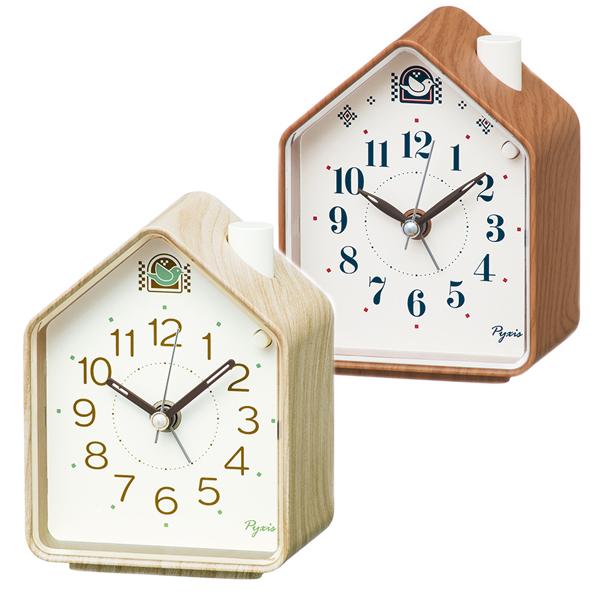 セイコークロック  置き時計 目覚まし時計  置時計 鳥の鳴き声/電子音切替式 スイープセコンド(連...