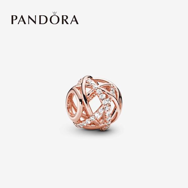 パンドラ チャーム ブレスレット レディース ピンクゴールド ワンポイント PD-CM-781388...