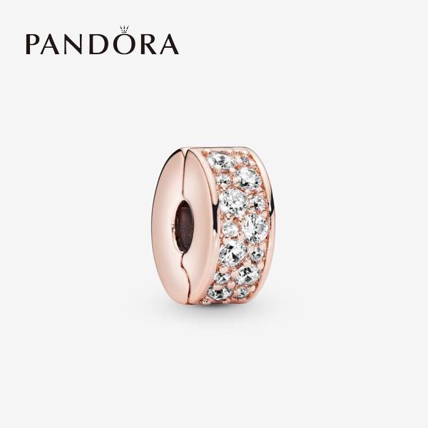 パンドラ クリップチャーム ブレスレット レディース ローズゴールド  PD-CM-781817CZ
