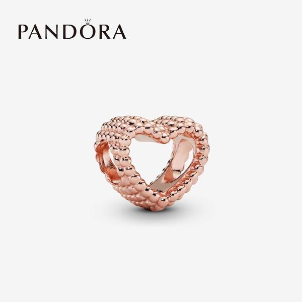 パンドラ チャーム ブレスレット レディース ピンクゴールド ハート PD-CM-787516