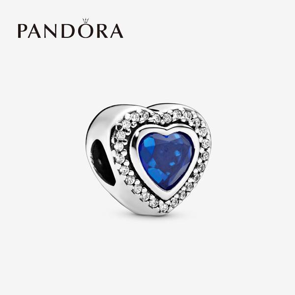 パンドラ チャーム ブレスレット レディース ブルー ハート PD-CM-797608NANB