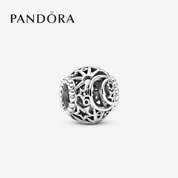 パンドラ チャーム ブレスレット レディース シルバー 星 ワンポイント PD-CM-799183C...