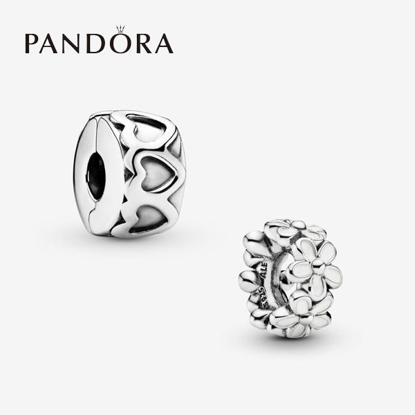 パンドラ クリップチャーム ブレスレット レディース ハート/フラワー シンプル PD-CM3