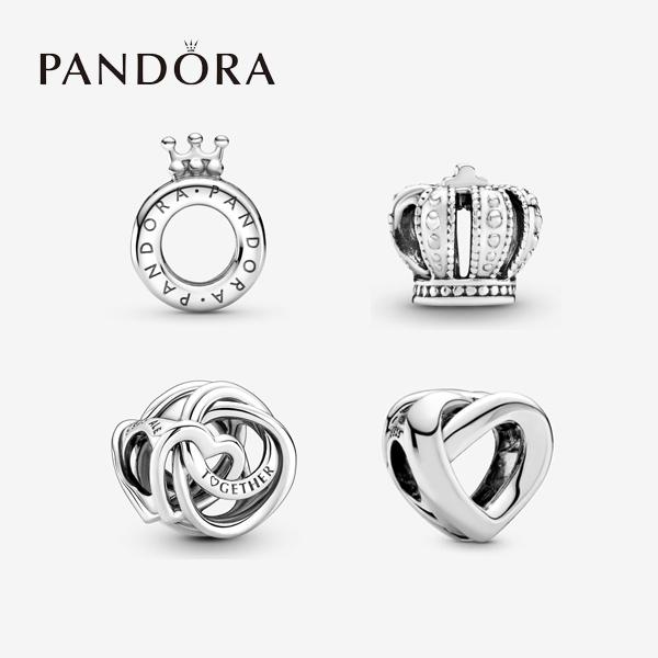 パンドラ チャーム ブレスレット レディース 王冠1/王冠2/ハート1/ハート2 シンプル シルバー...