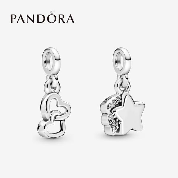 パンドラ チャーム ブレスレット レディース ハート/星 シルバー PD-PMC1