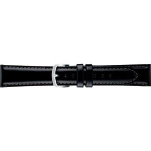 グランドセイコーファースト尾錠付きSeiko レザーベルト 19mm ブラック SEIKO（セイコー） 純正 時計バンド カーフ ワニ型押し ブラック 19