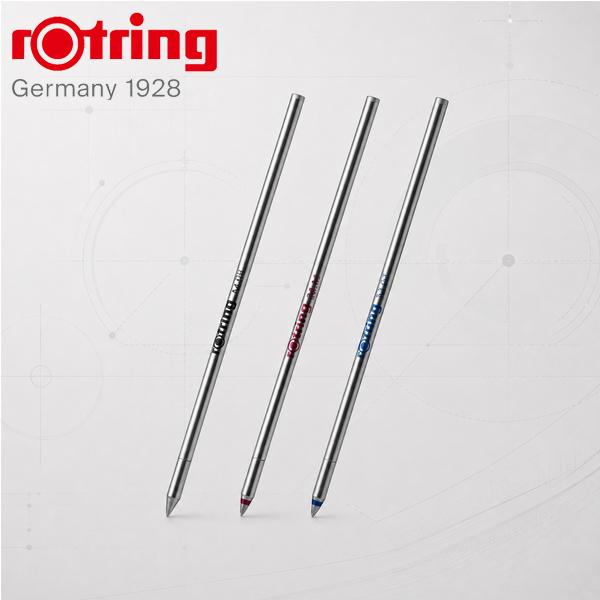 ロットリング マルチペン ボールペン替芯 ブラック ブルー レッド F（細字）0.5mm