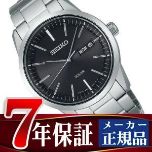 SEIKO SPIRIT SMART セイコー スピリット スマート メンズ ソーラー 腕時計 ブラック SBPX063｜1more