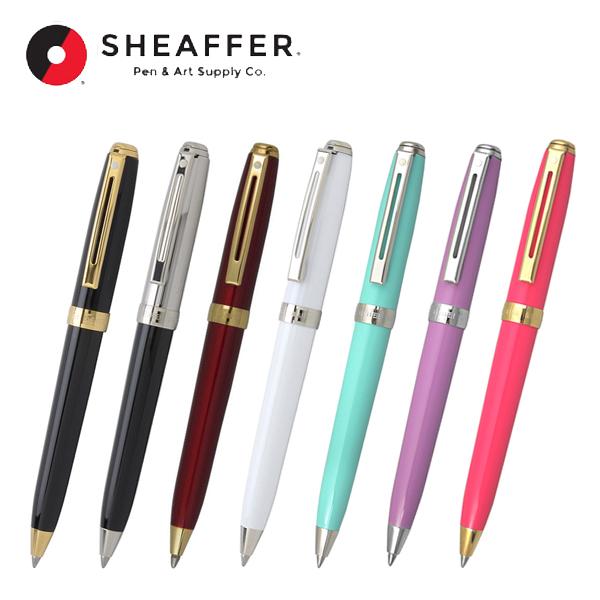 シェーファー プレリュードミニ ボールペン ブラックラッカーパラディウム/レッド/ホワイト/ターコイ...
