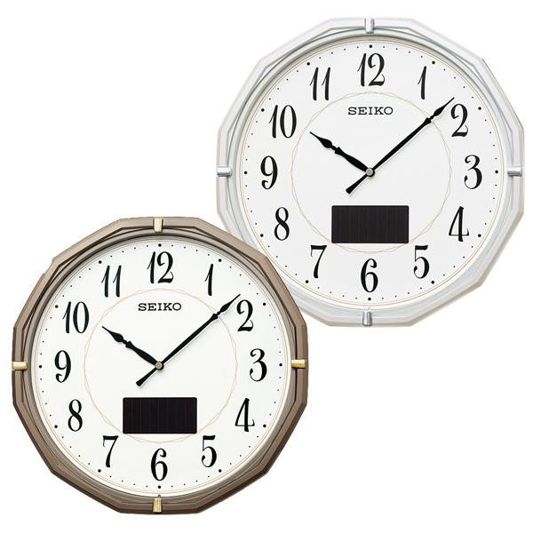 セイコークロック  掛け時計 掛け時計 掛時計 壁掛け ハイブリッドソーラー SF244
