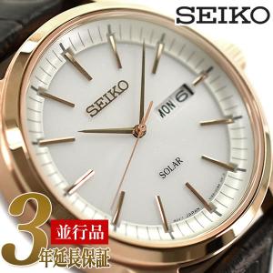 SEIKO 逆輸入セイコー メンズ ソーラー 腕時計 ホワイト  SNE530P1｜1more