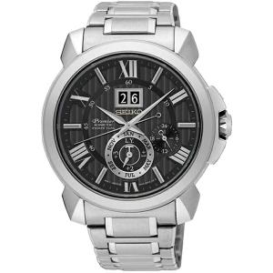 SEIKO Premier 逆輸入セイコー プルミエ SNP141J1 日本製 キネティック パーペチュアル アナログ メンズ腕時計｜1more