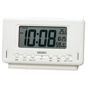 SEIKO セイコークロック   ホワイト  デジタル時計  SQ796W｜1more