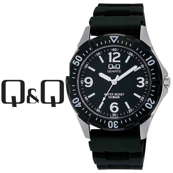 シチズン CITIZEN Q&amp;Q キューキュー センティニ メンズ 腕時計 ブラック × ブラック ...