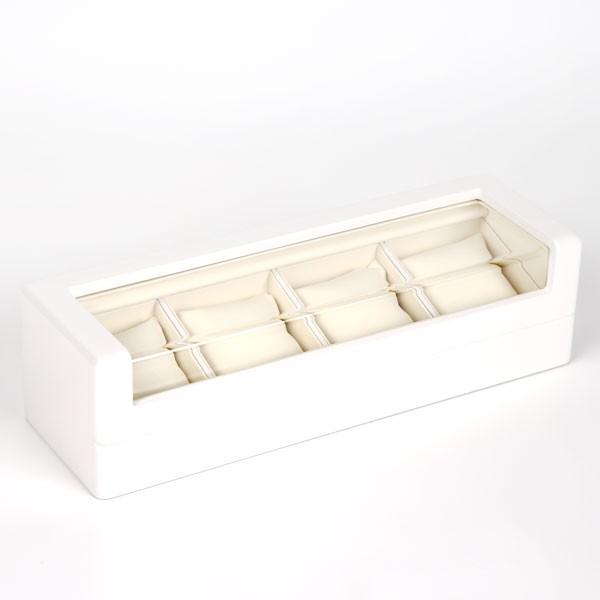 腕時計収納ケース 木製 4本用 ホワイト WATCH-CASE-006WH