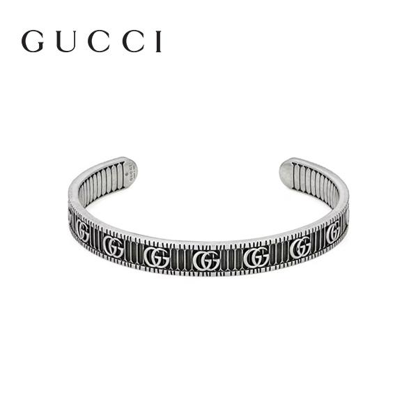 グッチ GGマーモント ブレスレット レディース M(17cm 6.7インチ) バングル YBA55...