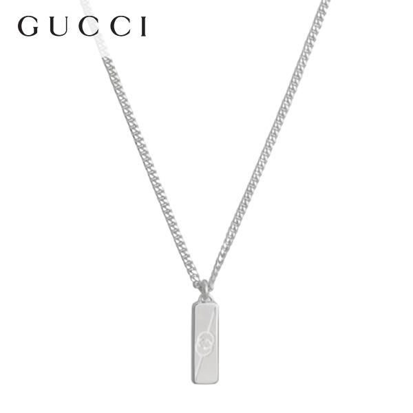 グッチ ダイアゴナル インターロッキングG ネックレス・ペンダント レディース 調節可能：約50-5...