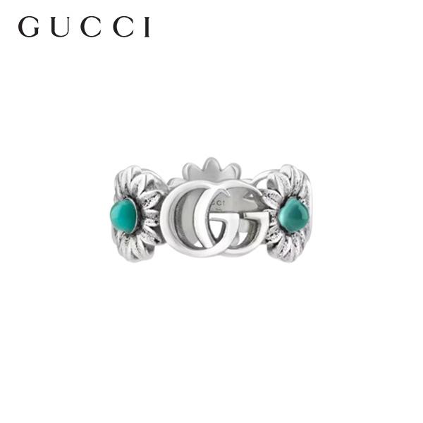 グッチ GGマーモント フラワー 指輪・リング レディース サイズ18(日本サイズ17号相当)  Y...