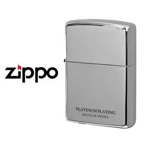 ジッポー チタン ライター ZIPPO シンプル 無地 プラチナ シルバー ZIP-20-PLAT｜1more