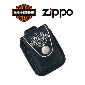 ジッポー ハーレーダビッドソン ライター ZIPPO用ポーチ Harley-Davidson 革 レザー ケース ブラック ZIP-HDP-CASE-BK｜1more