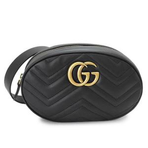 GUCCI グッチ GGキャンバス ボディバッグ ウエストポーチ ブラック GUCCI（グッチ） GGキャンバス ボディバッグ ウエストバッグ