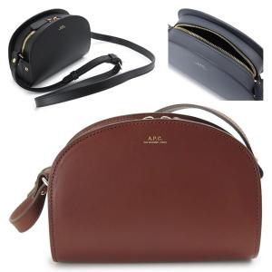 並行輸入品 A.P.C. APC アーペーセー ショルダーバッグ レディース DEMI LUNE MINI PXAWV F61392 ミニ デミルーン ポシェット ハーフムーン 半月型 レザー