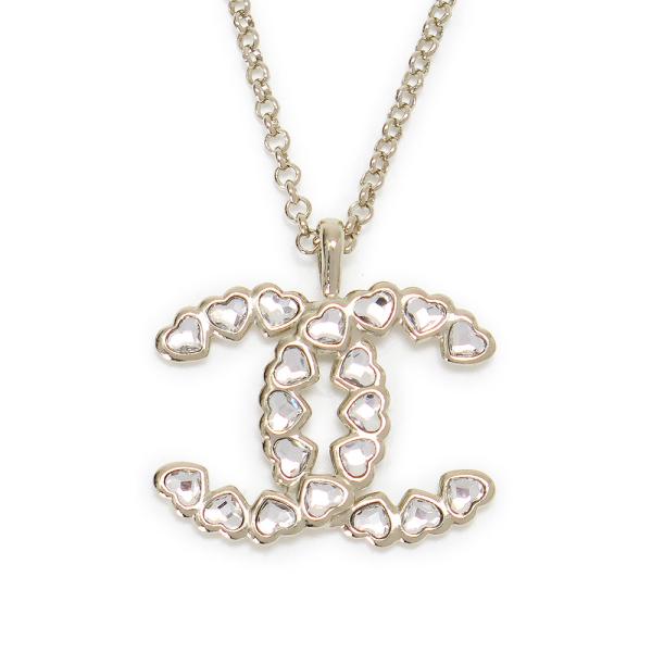 シャネル ネックレス レディース ペンダント アクセサリー ココマーク CCマーク ハート ラインス...