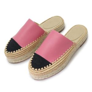 シャネル エスパドリーユ レディース サンダル ピンク+ブラック CHANEL ESPADRILLES G33560 Y50387 C0212 靴｜1pia