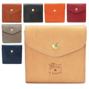 イルビゾンテ 折財布 C0424P Wホック 財布 二つ折り財布 コンパクト財布 レザー IL BISONTE