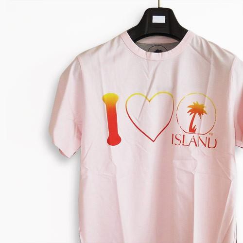 特価品/Ｔシャツ/カットソー 半袖 アイランド ISLAND ロゴ DIRTY PINK/ダーティー...