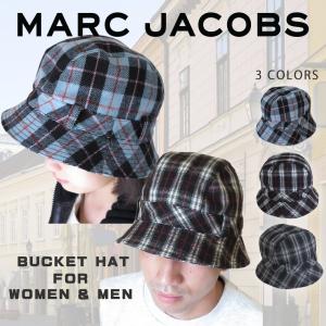 マークジェイコブス ハット バケットハット フィッシングハット 帽子 カジュアル チェック柄 ウール  MARC JACOBS｜1pia