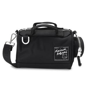 メゾンキツネ ショルダーバッグ LW05167WQ1001 P199 ミニ ダッフルバッグ ナイロン ブラック 黒 MAISON KITSUNE