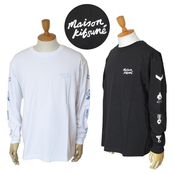 並行輸入品 メゾンキツネ Tシャツ 長袖 メンズ LM00120KJ0118 プライズ コンフォート...