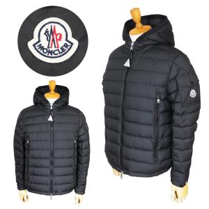MONCLER ブラックダウンジャケット ショート丈　フード付き 最終セール MONCLER ブラック ダウンジャケット フード付き