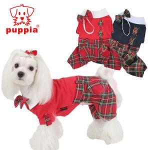 ペット用洋服/犬服/スコッティ ワンピース/オールインワン/つなぎ/ファッション/ペット用品/PUPPIA（パピア）/PAJC-OP662 メール便対応｜1pia