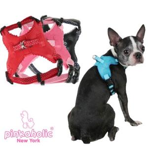 ピンカホリック 犬 ハーネス NAHA-AH005 ペット用胴輪 PINKAHOLIC ボーン ハーネス メール便対応｜1pia