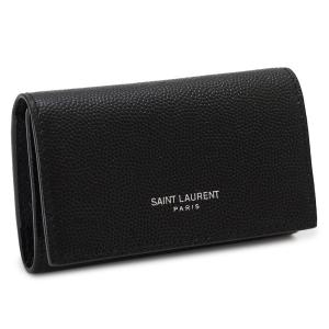 サンローラン キーケース 685557 BTY0N 1000 キーホルダー 4連フック レザー ブラック 黒 SAINT LAURENT｜1pia