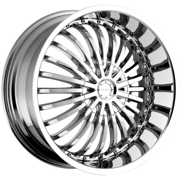 【並行輸入品】Strada Spina 20 Chrome Wheel / Rim 5x4.25 &amp;...