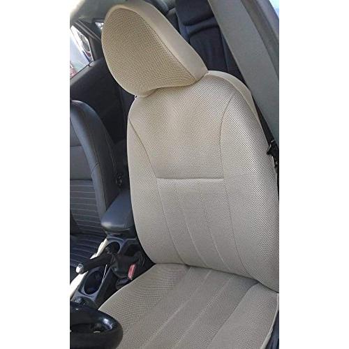 【並行輸入品】2つのフロントクラシック合成カスタム車シートカバー、スポンジ/ Foam Paddin...