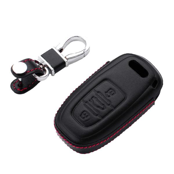 【並行輸入品】M.JVisun 車の鍵用キーカバー アウディ用 本革キーフォブカバー アウディスマー...