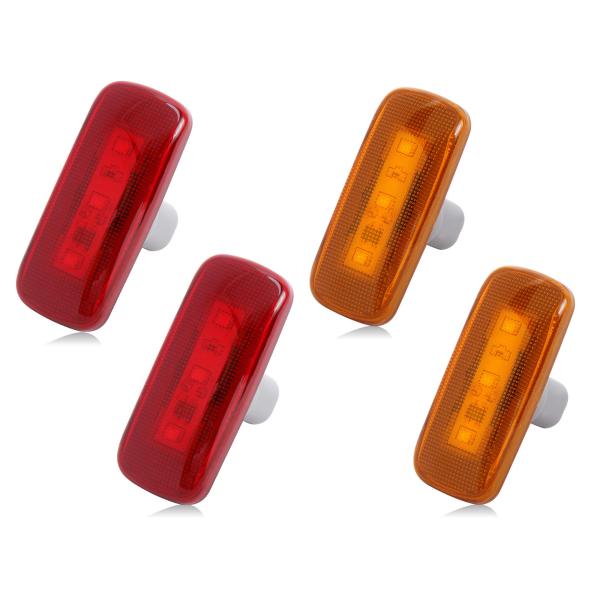 【並行輸入品】HUSUKU デュアルキャブベッドフェンダー LEDサイドマーカーライト 4個 201...