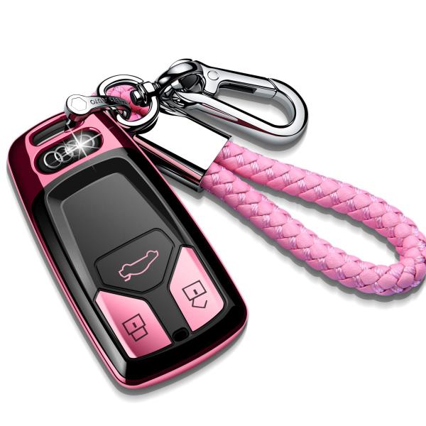 【並行輸入品】Tukeller アウディキーフォブカバー 特殊ソフトTPUキーケースカバープロテクタ...