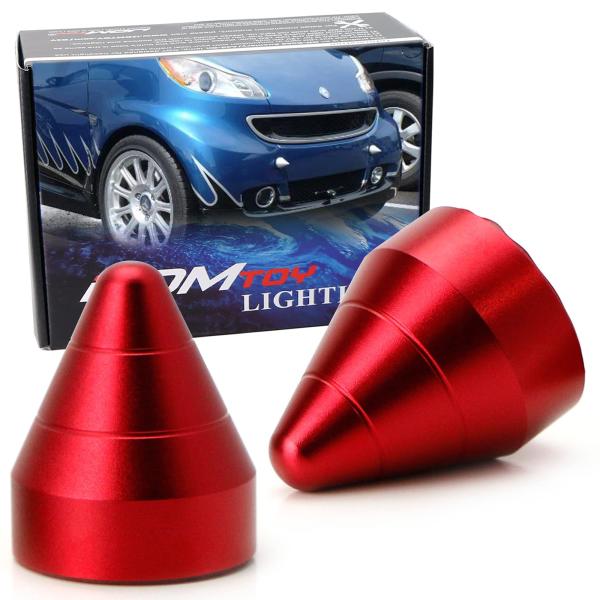 【並行輸入品】iJDMTOY レッド ユニバーサルフィット バンププロテクター スパイクガード ほと...