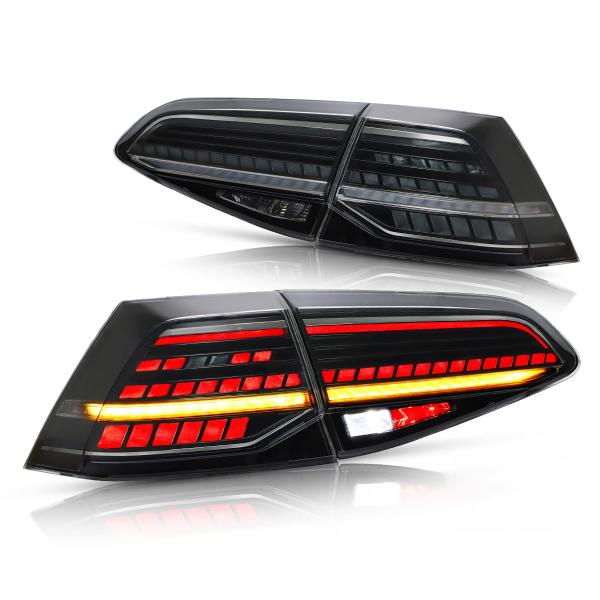 【並行輸入品】VLAND LEDテールライト 2013 2019 フォルクスワーゲン ゴルフ7 ゴル...