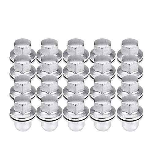 【並行輸入品】20個 車用ホイールナット ステンレススチール ホイールナット シルバー ランドローバ...