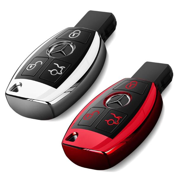 【並行輸入品】メルセデス・ベンツ キーフォブカバー プレミアムソフトTPUキーケースカバー メルセデ...